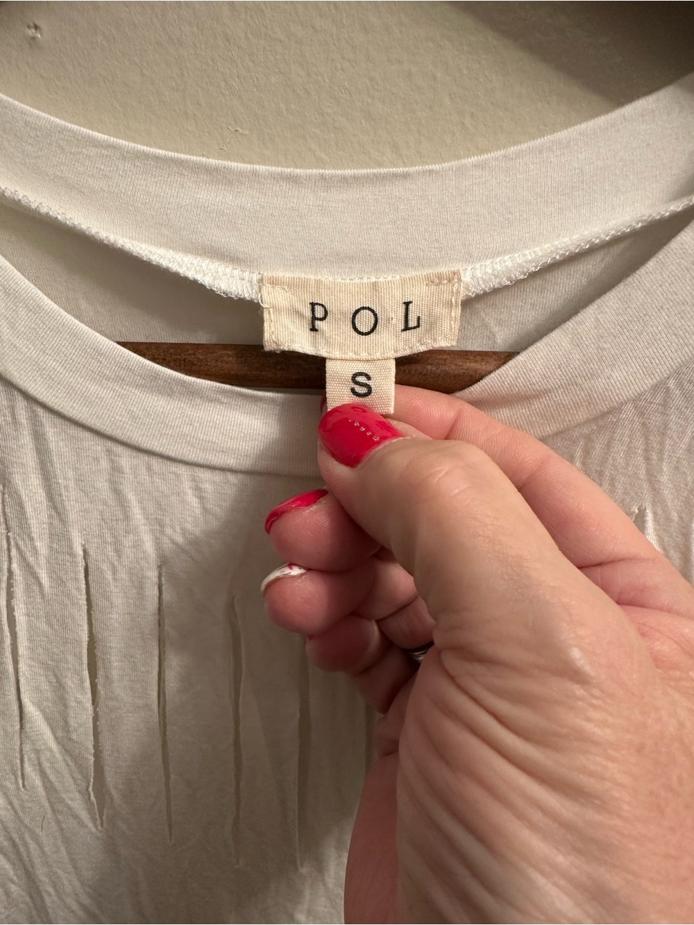 #485 POL White Pleated Women's Tunic Top